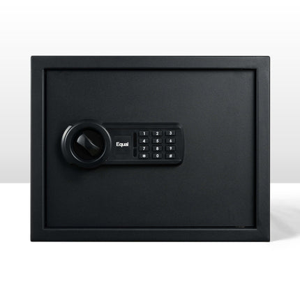Equal 32L SecureLite Digital Safe Locker with Pincode Access and Emergency Key - Black