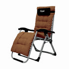 Equal Mild Steel Zero Gravity Reclining Lounge and Folding Recliner Chair (Coffee Brown)