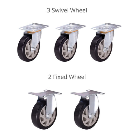 Equal 4 Inch Caster Wheels Heavy Duty 150-200 kg Capacity