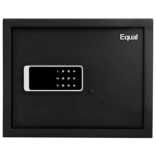 Equal 32L SecureX Pro Digital Safe Locker with Touchpad and Motorized Locking Mechanism - Matte Black