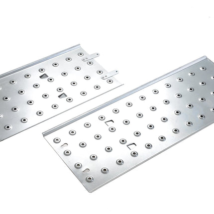 Equal 12 FT. Folding Ladder, 7-in-1 Multi Purpose Extension Aluminum Ladder w/Platform Plates