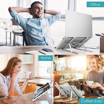 Equal 15 Inch Aluminium Foldable Laptop Stand Anti-Slip Rubber Surface