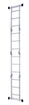Equal 12 FT. Folding Ladder, 7-in-1 Multi Purpose Extension Aluminum Ladder w/Platform Plates