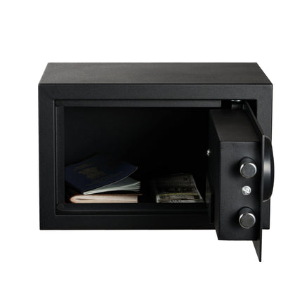 Equal 12L SecureLite Digital Safe Locker with Pincode Access and Emergency Key - Black