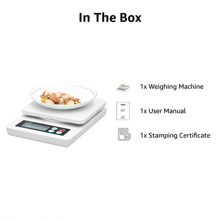 Equal 10Kg Kitchen Scale Multipurpose Portable Electronic Digital Weighing Scale