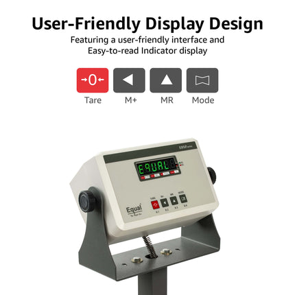 Equal 300kg Stainless Steel Heavy Duty Platform Electronics Weighing Scale, 500x500mm