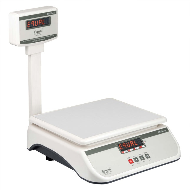 Equal 30kg Capacity Electronics Digital Table Top Kitchen Weighing Scale w/Pole, 250x300mm