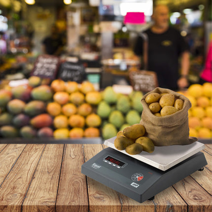 Equal 20/40kg Capacity Electronics Digital Table Top Kitchen Weighing Scale; 240x280mm