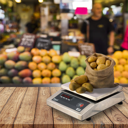 Equal 10/20/30kg Capacity Electronics Digital Table Top Kitchen Weighing Scale; 240x280mm