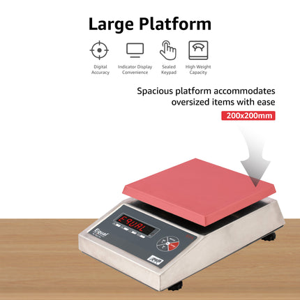 Equal High Precision Scale 6kg 0.2g Digital Accurate Electronic Balance Jewelry/Lab Scale