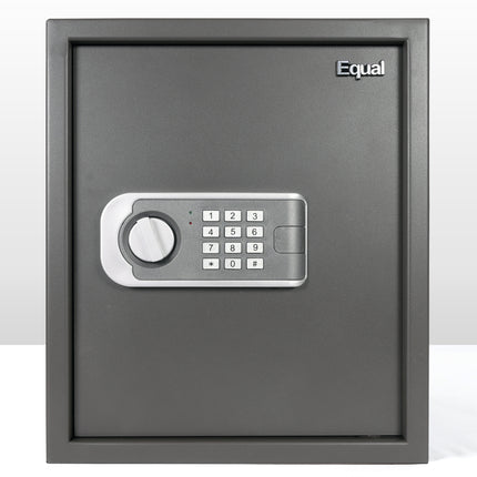 Equal 48L SecureLitePro Digital Safe Locker with Pincode Access and Emergency Key - Grey