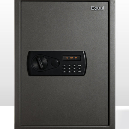Equal 55L SecureX Digital Safe Locker with Pincode Access and Emergency Key - Grey