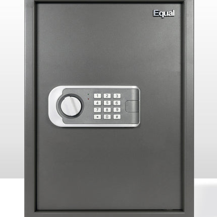 Equal 55L SecureLitePro Digital Safe Locker with Pincode Access and Emergency Key - Grey