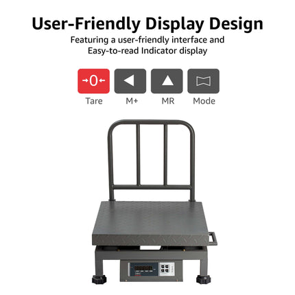 Equal 100kg Mild Steel Portable Mobile Chicken/Field Weighing Scale, 400x400mm