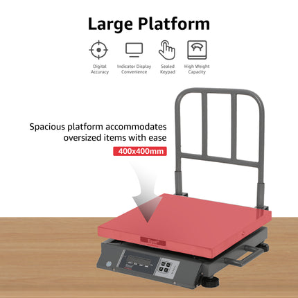 Equal 100kg Stainless Steel Portable Mobile Chicken/Field Weighing Scale, 400x400mm